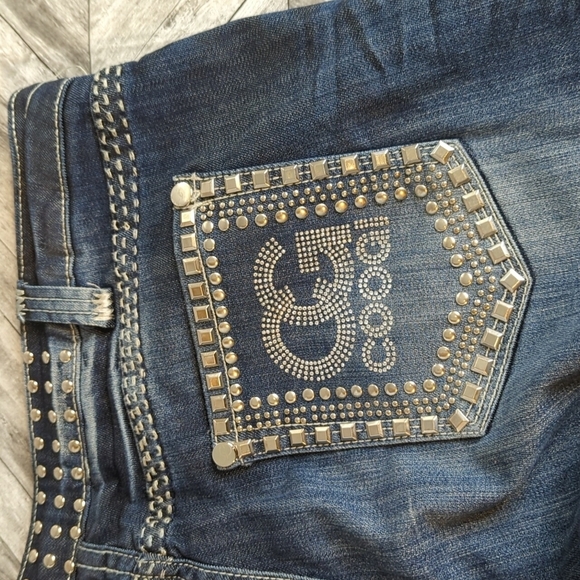 COOGI Y2K Distress Studded Jeans ... Size 17/18 - Picture 6 of 9